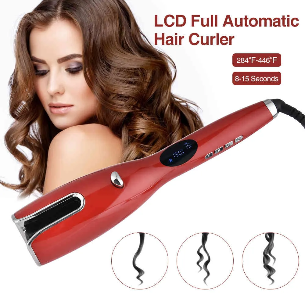 Automatisk luft Curler Wand Curl 1 tum Roterande Magic Curling Iron Salon Tools Auto Hair Curlers Dropshipping