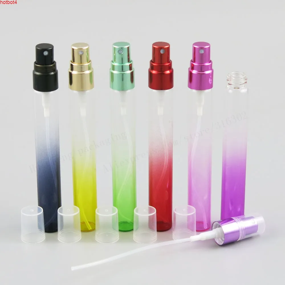 24x1 / 3OZ Seyahat Doldurulabilir Yavaş yavaş Değişen Renk Cam Sis Püskürtücü Parfüm Atomizer 10ml Mini Parfüm Bottlegoods