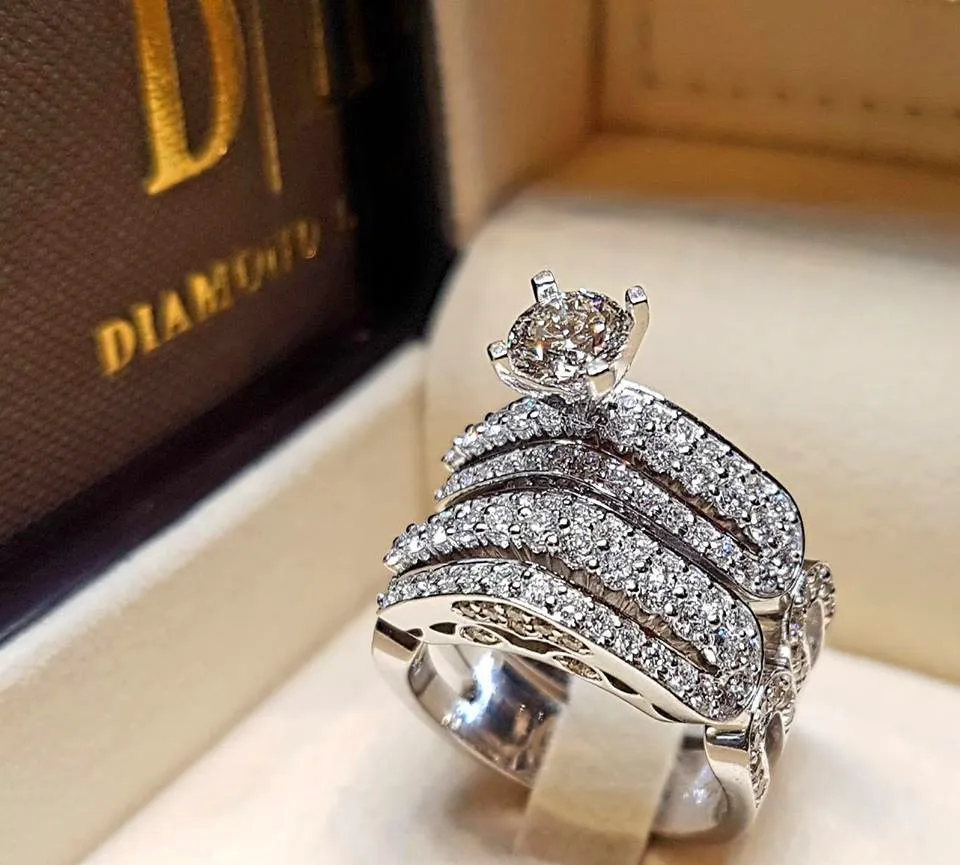 Male and Female Wedding Rings Stock Photo - Image of background, diamond:  64079876