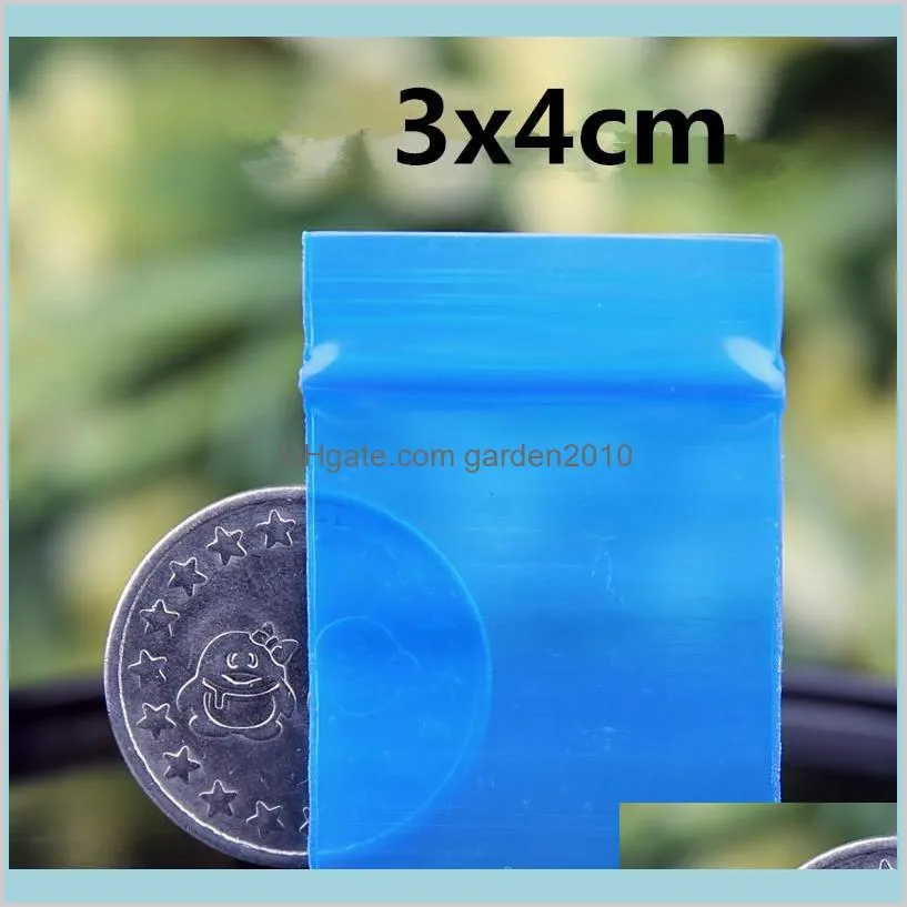 Blue Mini Miniature Zip Lock Grip