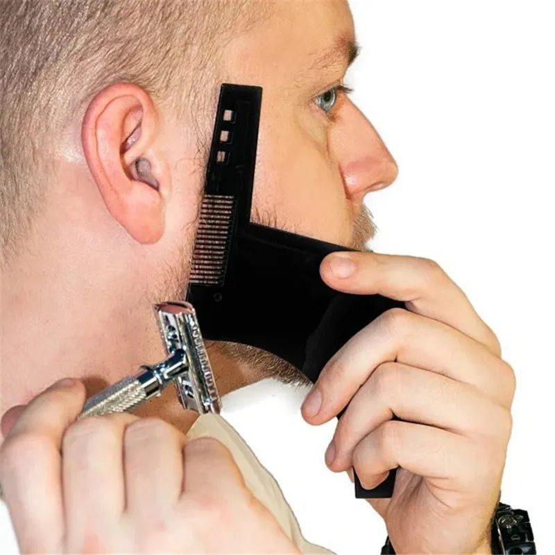 Clippers & Trimmers Beard Shaping Styling Template with Inbuilt Comb for Perfect line up & Edging Premium Quality Product