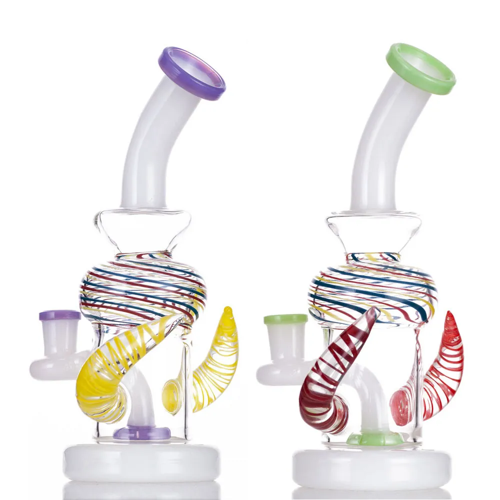 Hookahs Dab Rigs Heady Glass Bong Water Pipe 8.3 Inch 14.4mm Joint with Quartz Banger