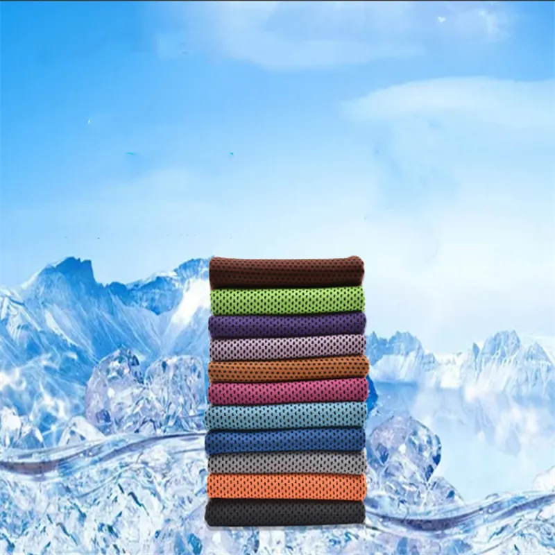 10030 cm Soğutma Havlu Seyahat Quickdry Plaj Yoga Kamp Golf Açık Spor Için Mikrofiber Spor Salonu Havlu