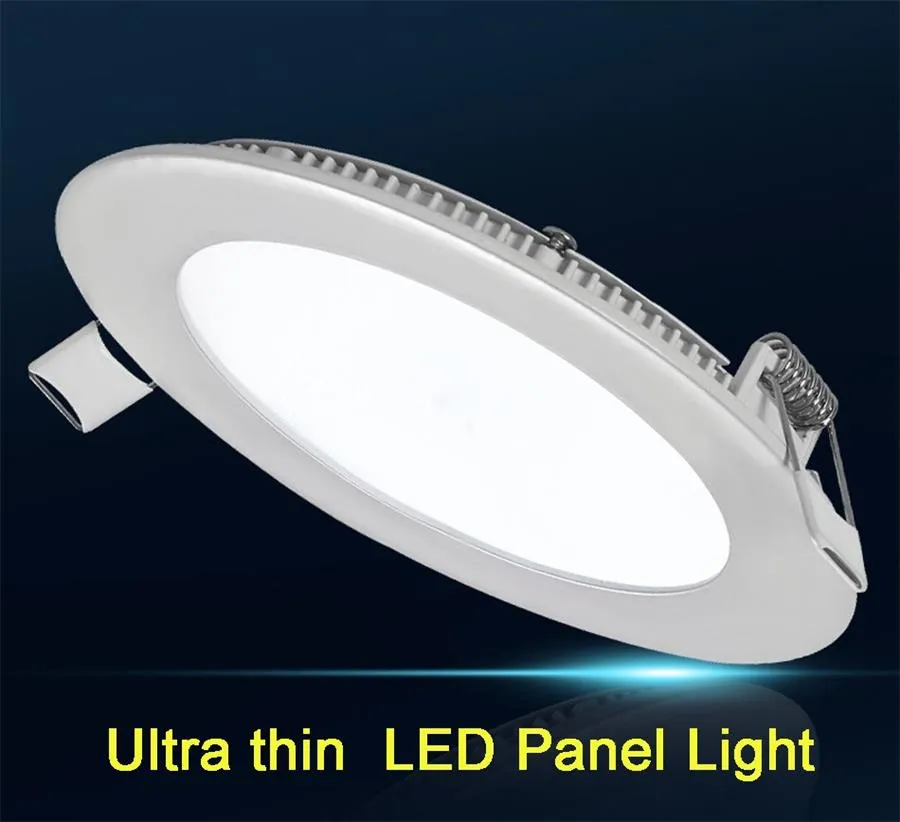 2022 Dimable LED panel Light Wnęka światła Downlight Lights 9 W 12W 15W 18W 21W Cree Sufit W dół światła AC 110-240V + sterowniki