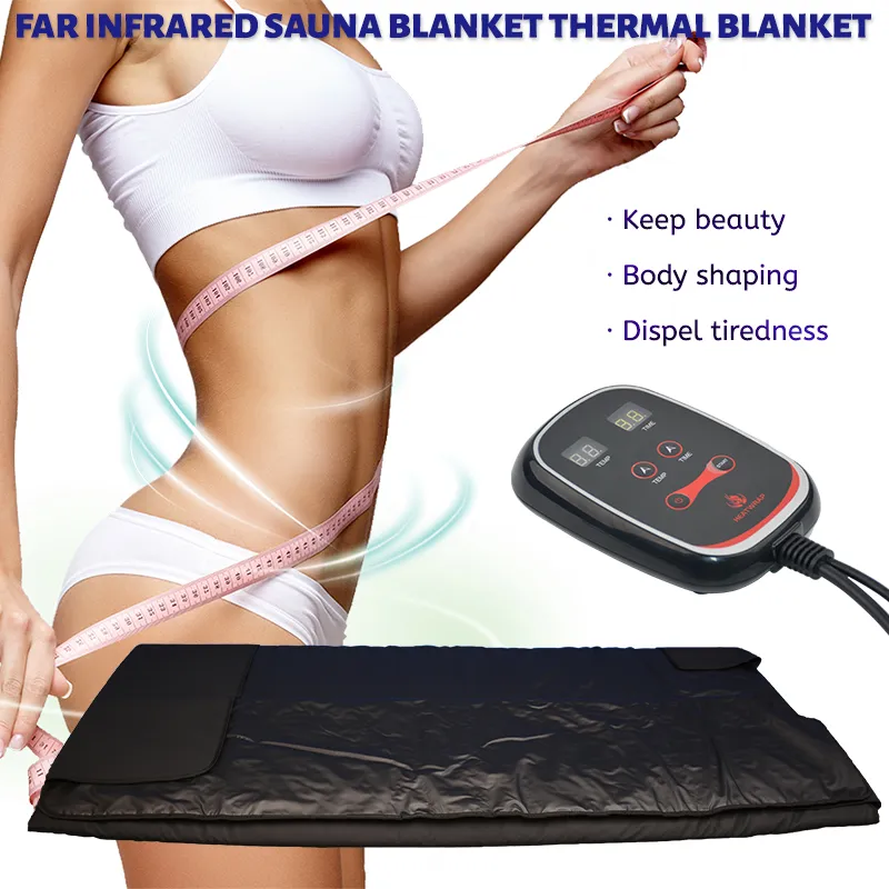 Couverture de sauna infrarouge pour le corps, drainage lymphatique, amincissante, pour la maison et le salon, machine de massage