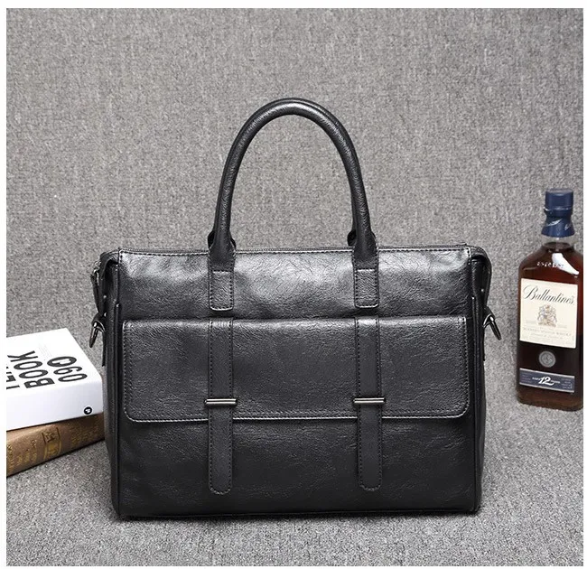 Luxurys Pasta de couro High Qaulity Men Handbags Masculino Business office Bag Bag Designer TOTE DE VIAGEM