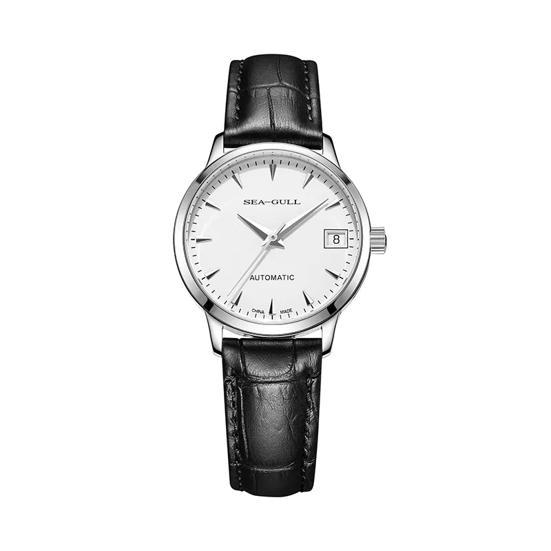 Seagull Ladies Casual Business Automatische mechanische horloge Waterdichte lederen band gesp vrouwelijke tafel 819.12.6042L