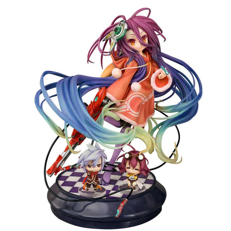 Geen Game No Life Zero Shuvi Anime Figures 22 CM PVC Action Figure Game Character Sexy Girl Figure Model Toys Collection Doll Gift Q0722