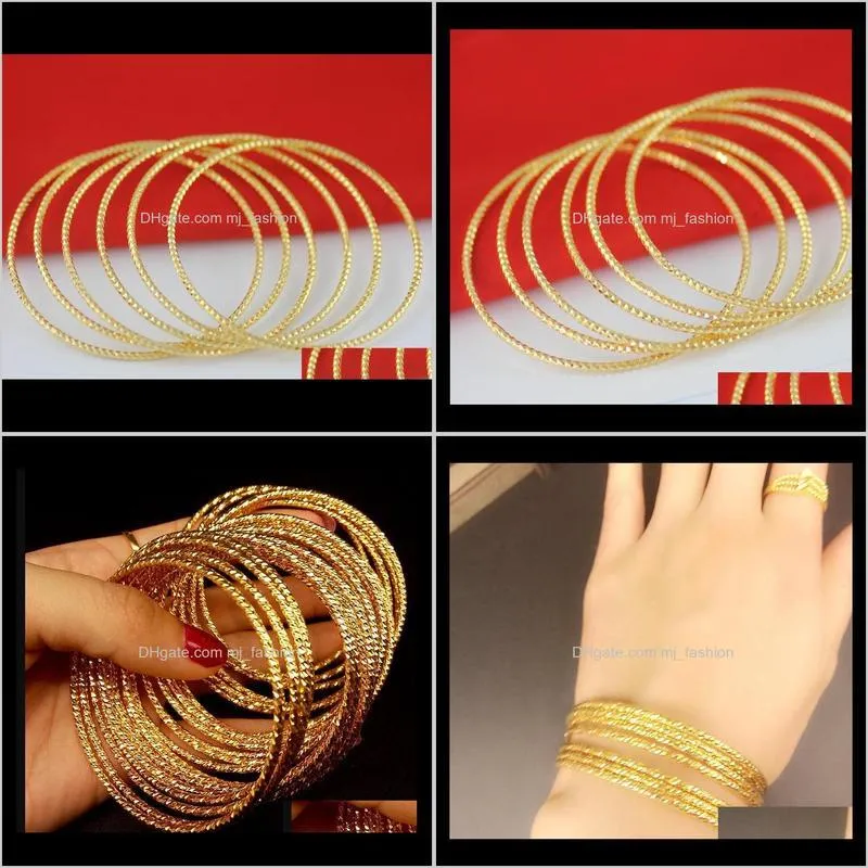 gold bracelets bangle jewelry for women girl hot sale lady bangles bracelet gift fashion jewellery wholesale shipping2379
