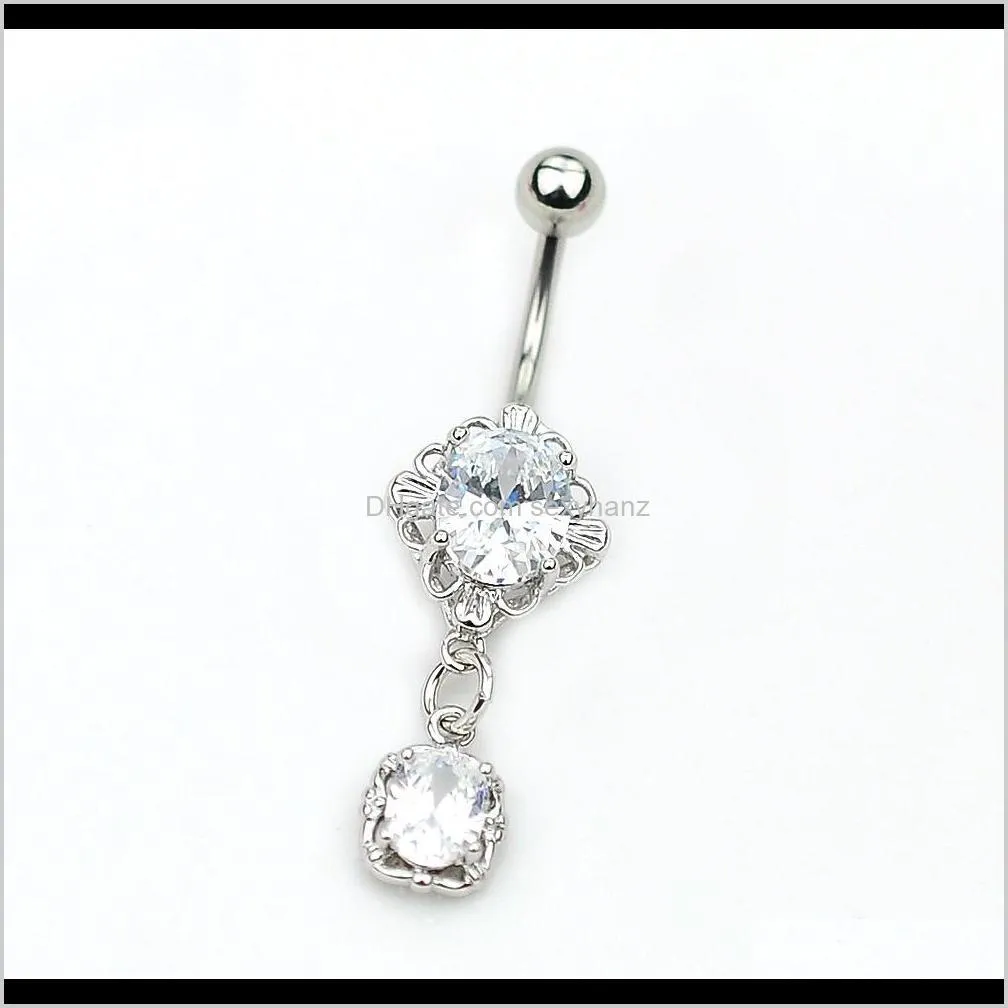d0001 (1 color) belly style ring style belly button ring navel rings body piercing jewelry dangle accessories fashion charm 10pcs