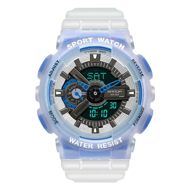 Grande montre Gshock montres transparentes lumineuses num rique sport tudiant multi fonction montres lectroniques Zegarek Damski