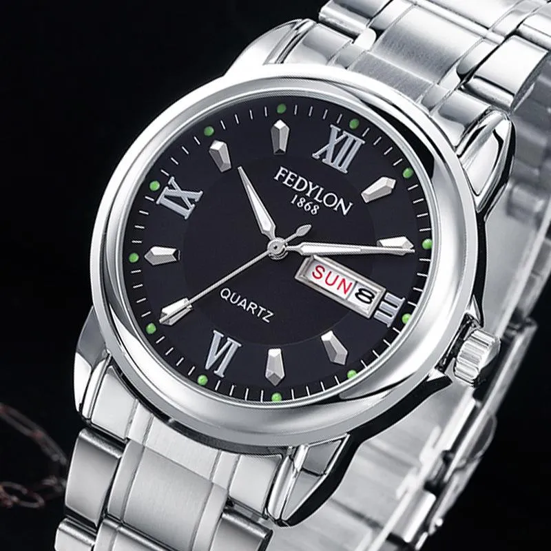 Fedylon Watch Men Top Business Watches Stainless Steel Classic Week Calender Mens Quartz Relogio Masculino Wristwatches From 15 75 DHgate