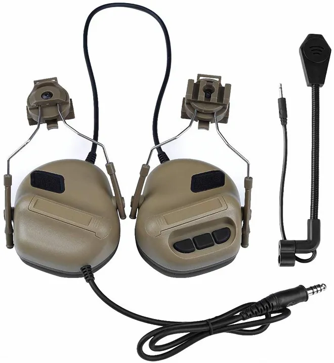Taktische Kopfhörer Schießen Gehörschutz Schallverstärkung  Rauschunterdrückung Ohrenschützer Für Jagd CS Helm Headset Von 52,17 €