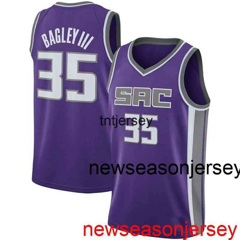 Camisa Swingman masculina barata personalizada Marvin Bagley III #35 costurada masculina feminina juvenil XS-6XL camisas de basquete