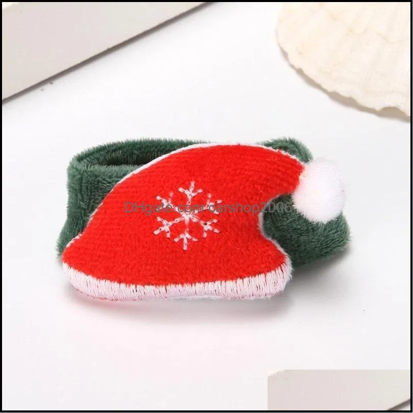 Christmas Clap Circle Toys Kids Favor Gifts Santa Claus Christmas Birthday Party Decor Theme Bracelet HWA7930