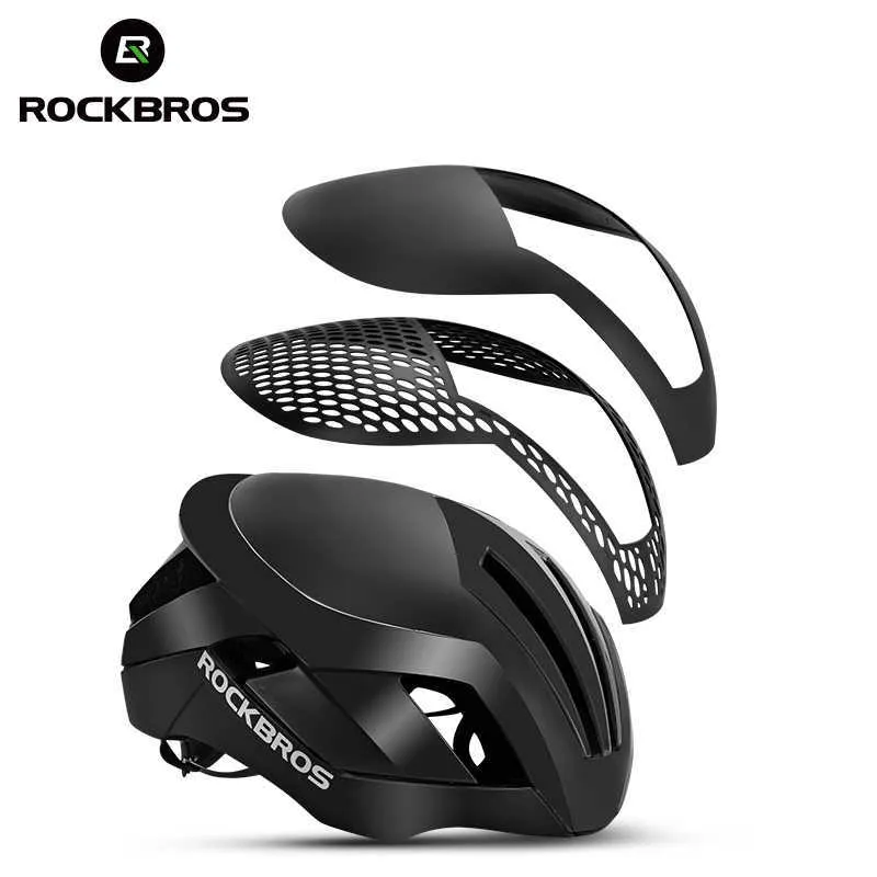 Cycling Helmets ROCKBROS Cycling Helmet EPS Rctive Bike Helmet 3 in 1 MTB Road Bicyc Men's Safety Light Helmet Integrally-Molded Pnmatic HKD230626