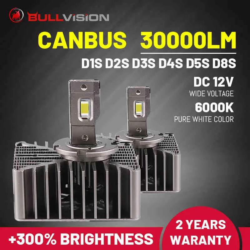 30000lm D2S D2S D5S زينون مصباح D4S D1S Canbus LED المصابيح الأمامية HID 12V eror الحرة D3S D8S اللعب والتوصيل كيت 6000K الجليد المصابيح CSP 70W