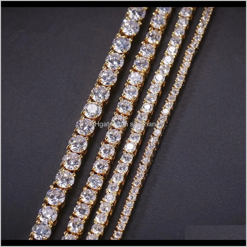 2mm cubic zircon tennis lovely link necklace gold silver plated copper micro paved cz cuban chain 8inch 7inch