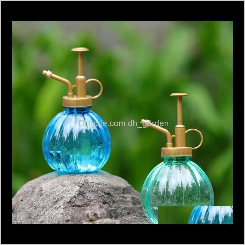 plant mister spray bottle with plastic bronze top pump for garden and cleaning watering garden irrigation tool watering can sn2266