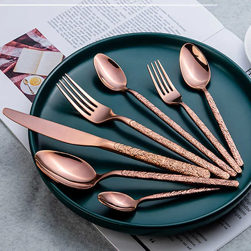 Western Cutlery Set - 16-Piece, Steak Knives, Mirror Polish_voghion.com