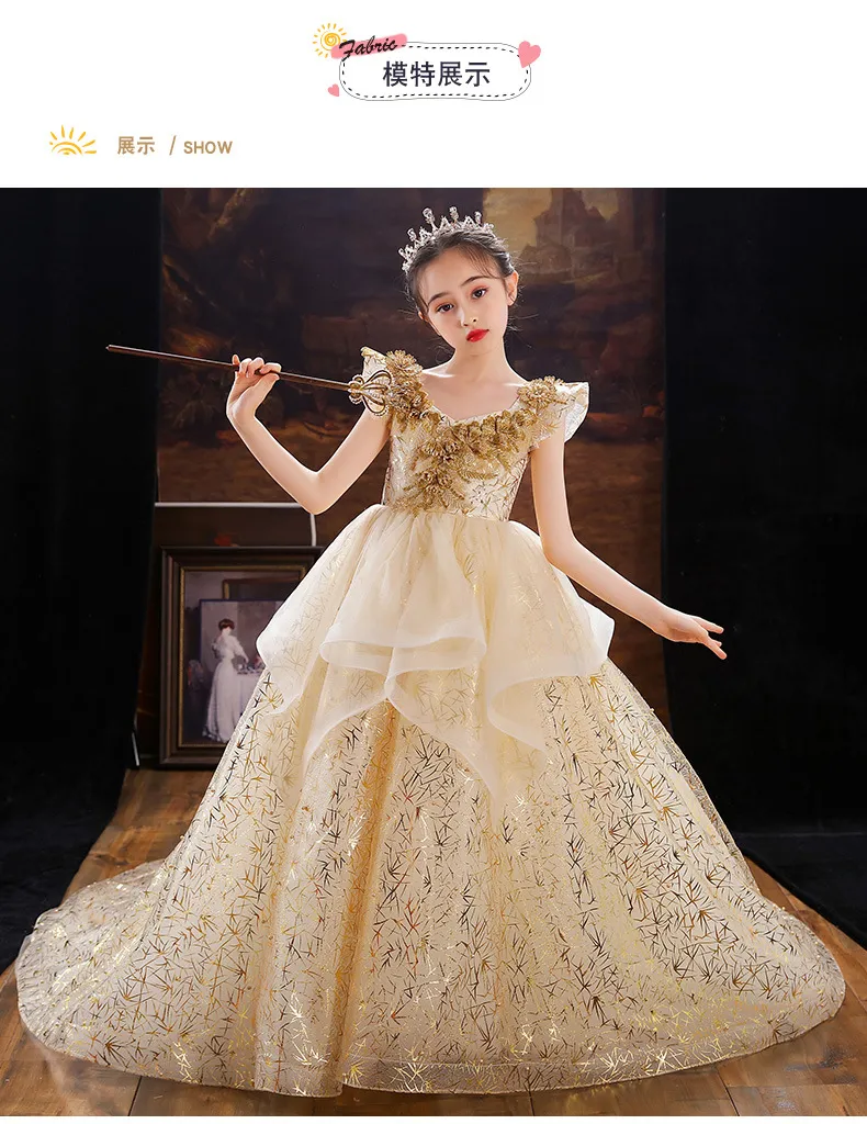 Flower Girl Dresses Lace Baby Girl Birthday Party Christmas Communion Dresses Children Girl Party Dresses main image 1