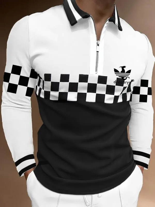 Mens long sleeve polo shirts 3xl cheap
