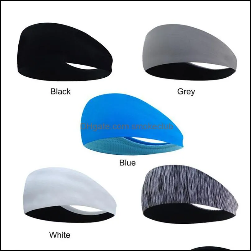 Sweatband Men Cycling Accessory Exercise Moisture High Elastic Workout Sweat Headband Wicking Stretch Running Yoga Sports Safety