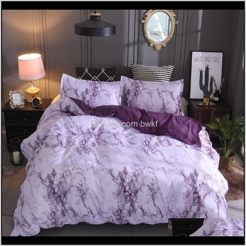 marble lines bedding set duvet cover comforter bedding sets 5 colors bedclothes bed linen 8 szie twin double queen quilt cover 201127