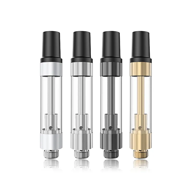 Upgrade 510 Thick Oil Cartridge Disposable Atomizer Ceramic Coil G5 Vaporizer Pen Tank 0.5ml 1ml Pressed on Round tip