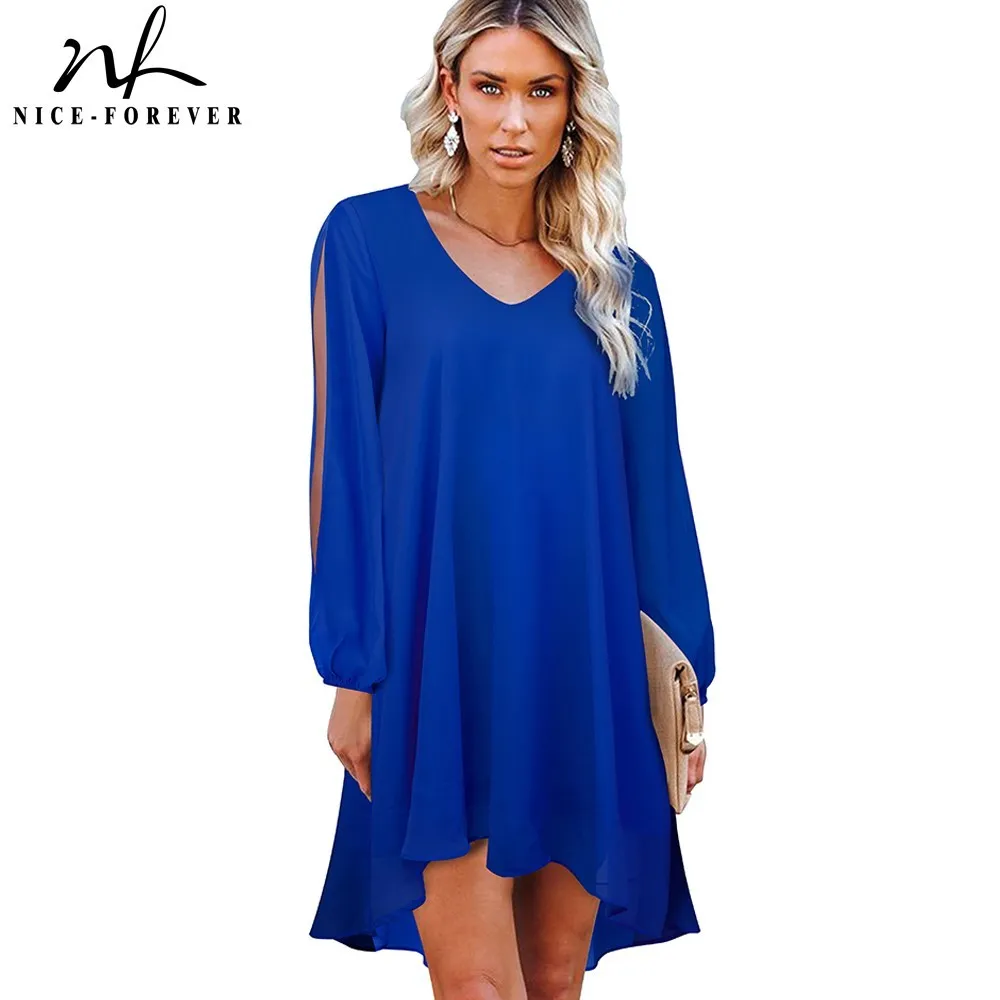 Nice-forever Summer Women Fashion Cold Shoulder Sexy Mini Dresses Casual oversized Stright Dress btys01 210419