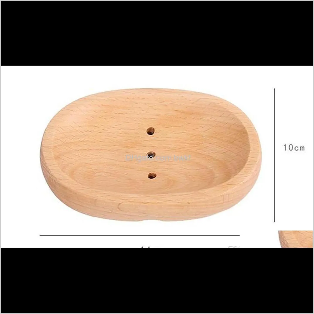 natural wooden soap dishes bathroom shower storage rack solid portable wood drain soap tray new arrivel da257