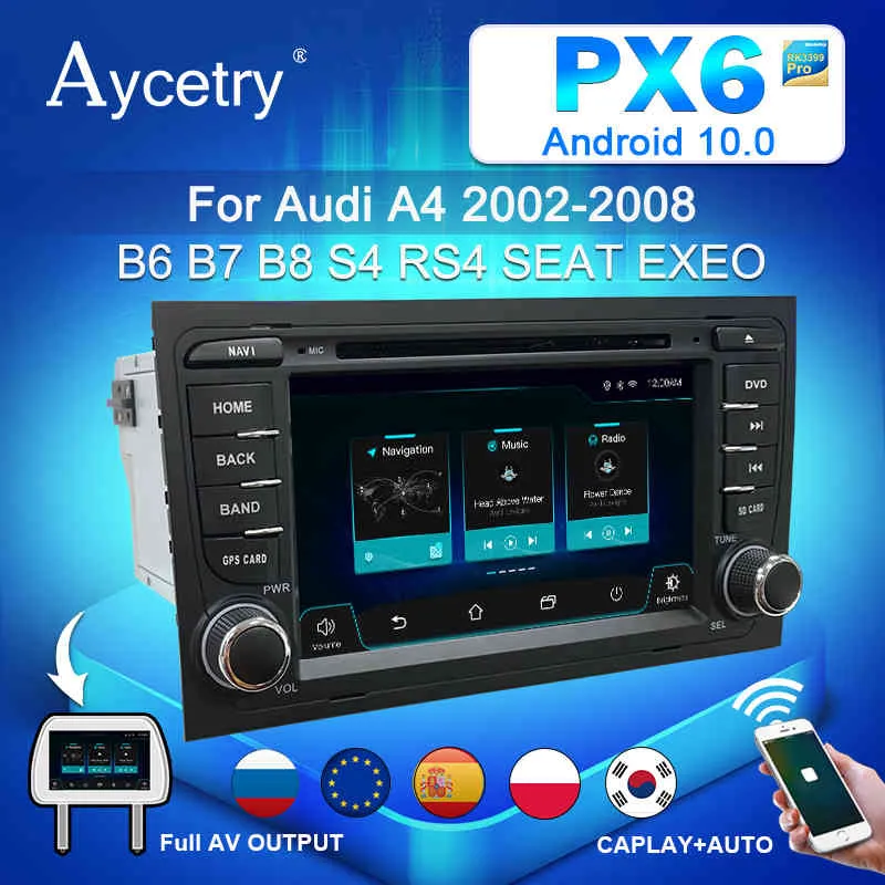 Autoradio navigation Audi A4 B6 B7 - Bluetooth, Aux et USB, Audi S4 RS4, Siège Exeo