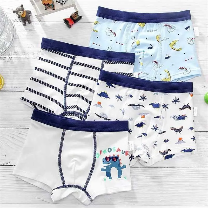 Set Of 4 Cotton Boxer Cotton Briefs Mens For Boys, Ages 2 12 Baby