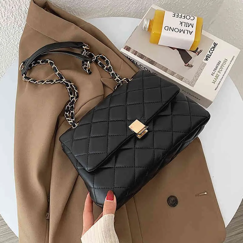 Feminina Pequena Saco Preto Moda Bolsa Viagem Marca Mulheres Solteiro Slant Slant Cruz Simples Designer Grande Capacidade