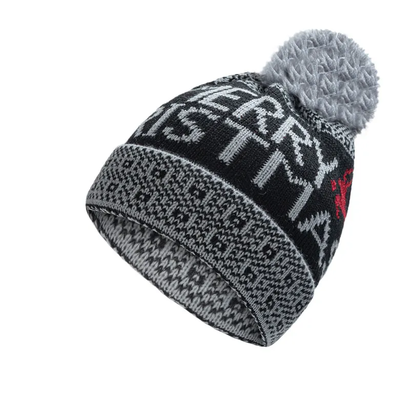 2021 Newly Arrival Autumn Knitted Beanie Warm Skull Caps Woolen Hat Christmas Men and Women Jacquard Earmuff Head Hats 9303 item