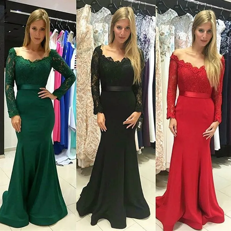 Evening Dresses Illusion Elegant Dubai Arabic Sequins Prom Gowns Party Dress