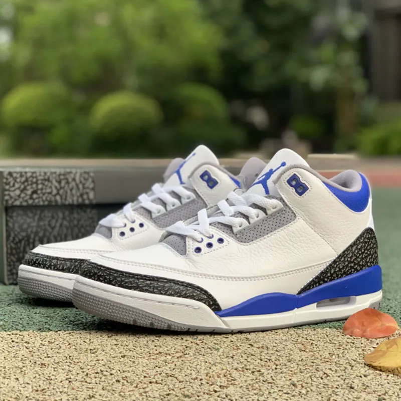 NIKE Air Jordan 3 Retro UNC Black Cement Basketball Shoes