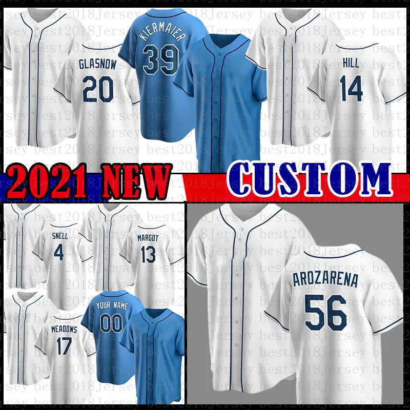 Discount New Baseball Jersey 56 Randy Arozarena Mens 20 Tyler Glasnow