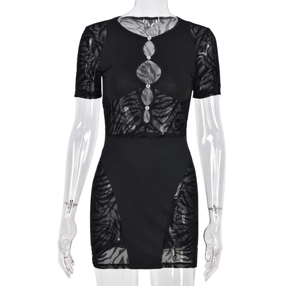 Cut Out Sexy Zebra Mesh Transparent Womens Mini... From Dou02, $13.47 |  DHgate.Com