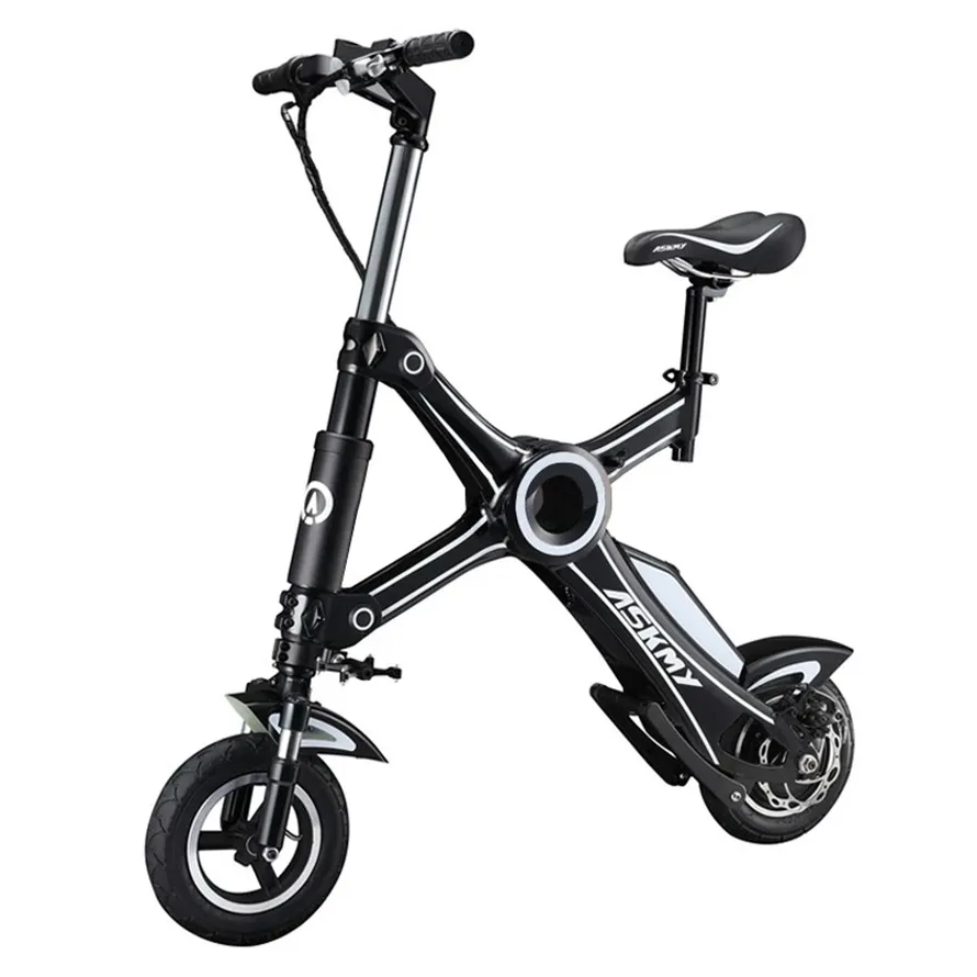 X1 Electric Scooter Lightweight Transportation Bike 10 tum 36V 250W Escootrar Fällbara för vuxna med Bluetooth-kontroll