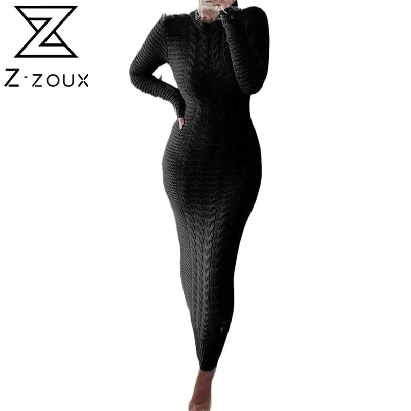 Women Plus Size Long Sleeve Knitted Sweater Dress Floor-Length Empire Waist  Vintage Winter