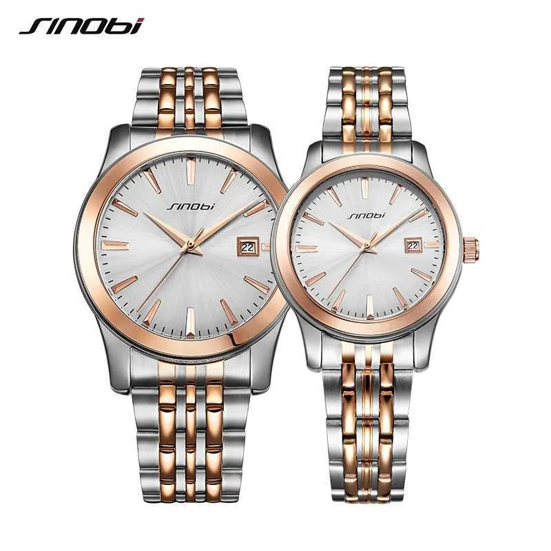 Sinobi Lovers Watch Męskie kobiety Busines Zegarki Top Marka Luksusowy Słynny Nadgarstek Kwarcowy Hodinky Para Zegar Relogio Masculino Q0524