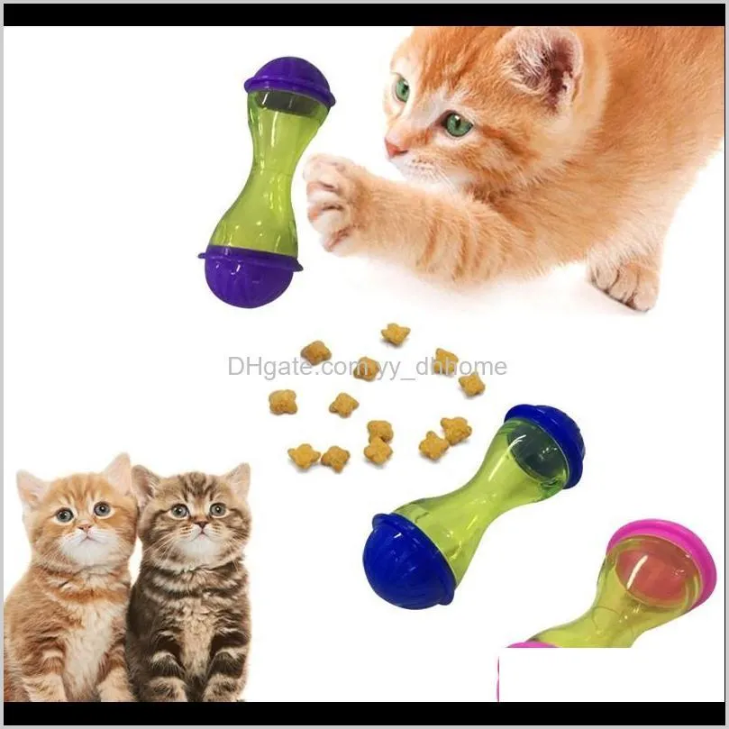 interactive cat toy iq treat ball smarter pet toys dispenser for cats playing training balls supplies