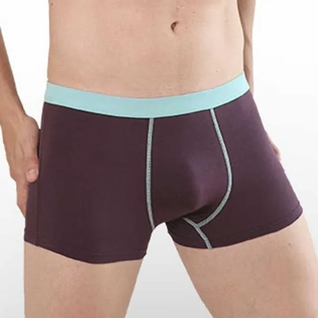 Mens Ice Silk Seamless Boxer Anti Chafing Boxer Briefs Smooth