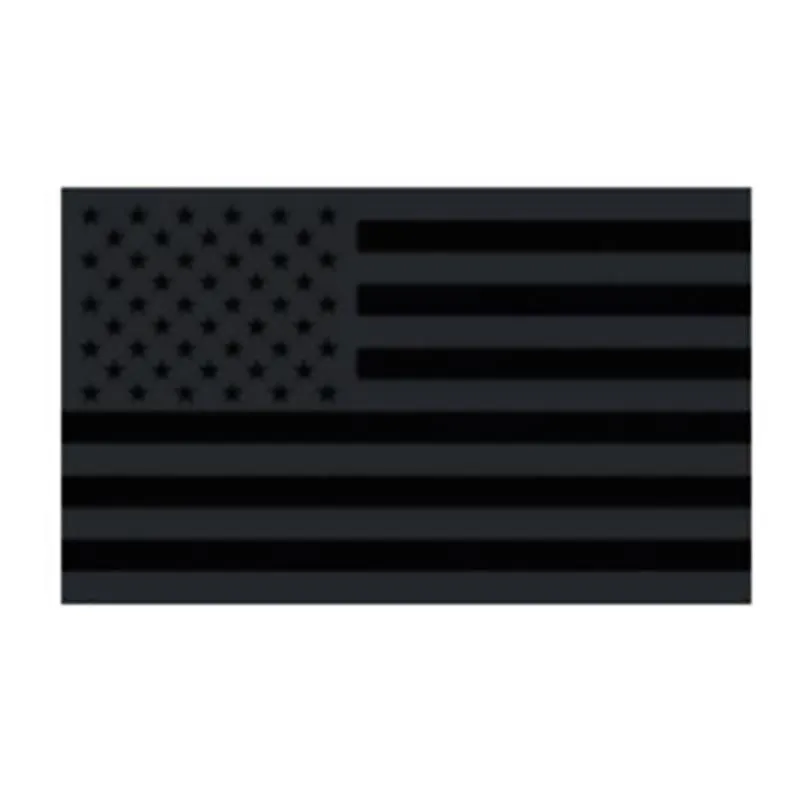 3x5ft svart amerikanska flaggan 90x150cm tunna blå linje flaggor United States Stars Stripes