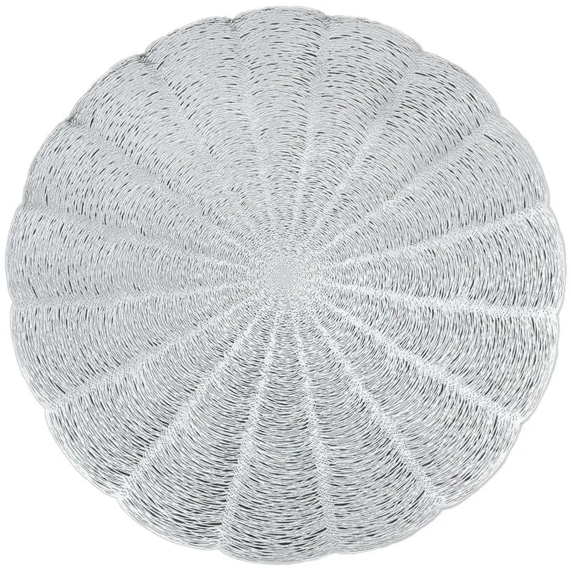 Mats Pads 6pcs Round Placemats för matbord ihåliga inredning bröllop plats