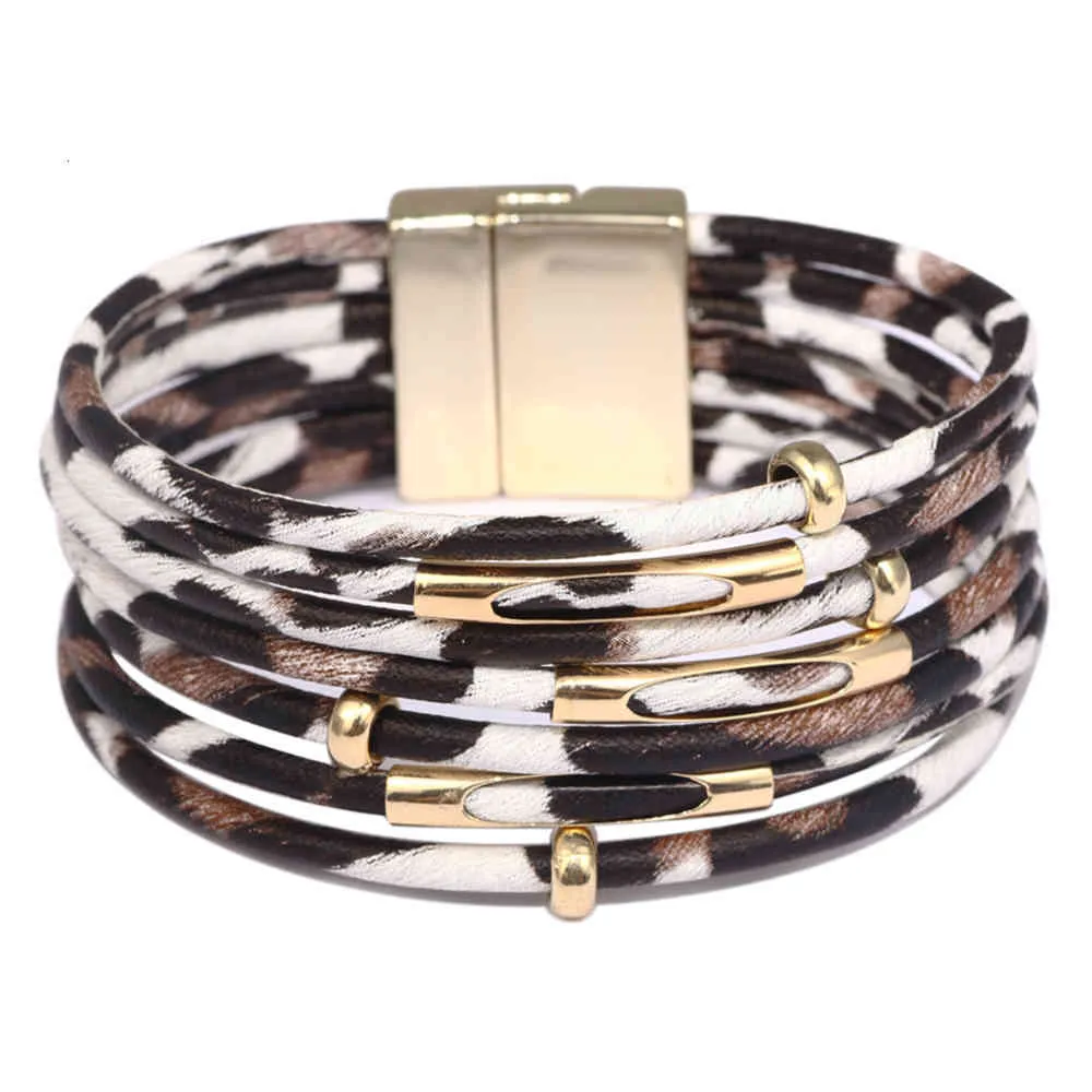 Wide leather bracelet men and women punk popular exquisite small accessories YY6T