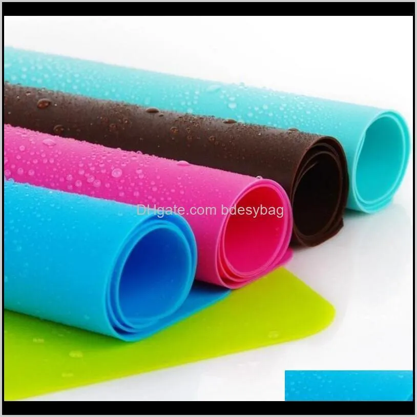 40x30cm silicone mats baking liner muiti-function silicone oven mat heat insulation anti-slip pad bakeware kid table placemat decoration