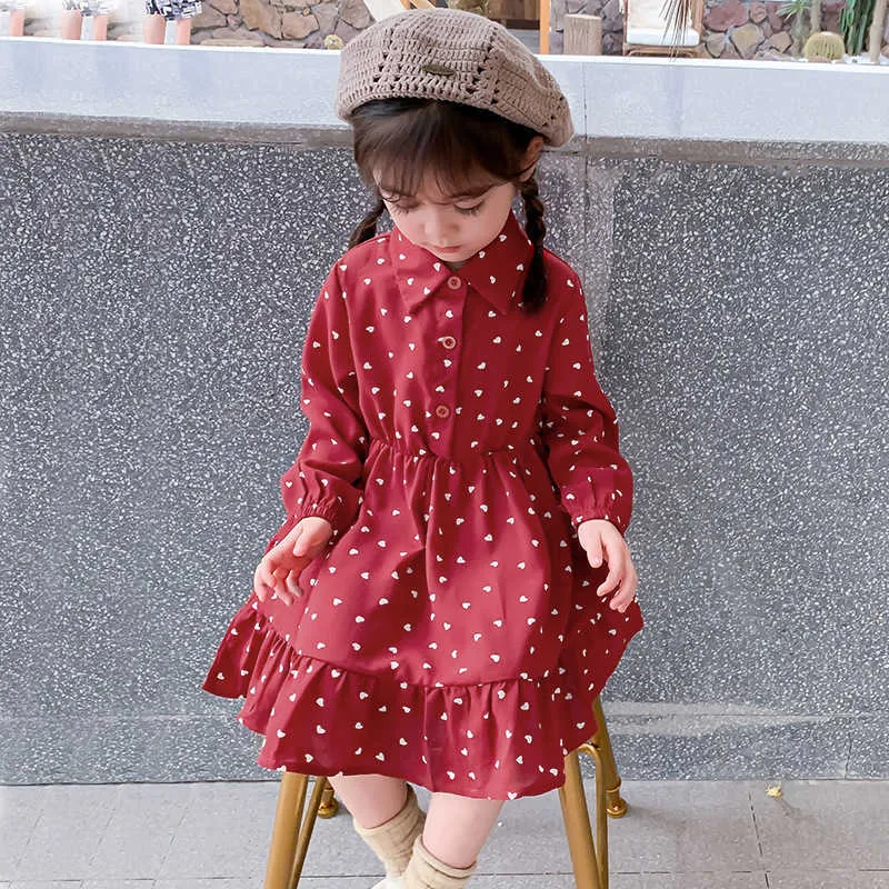 Bulk-buy 2 Types Kids Girls Casual Cute One Shoulder Polka DOT