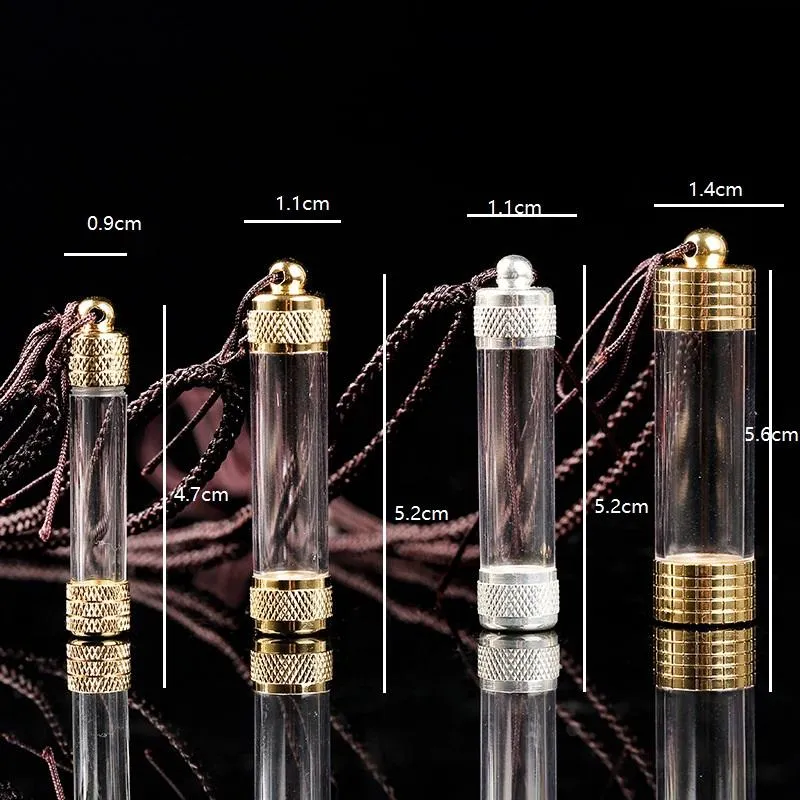 Transparent Gothic Blood Vial Necklace With Glass Bottle Opener